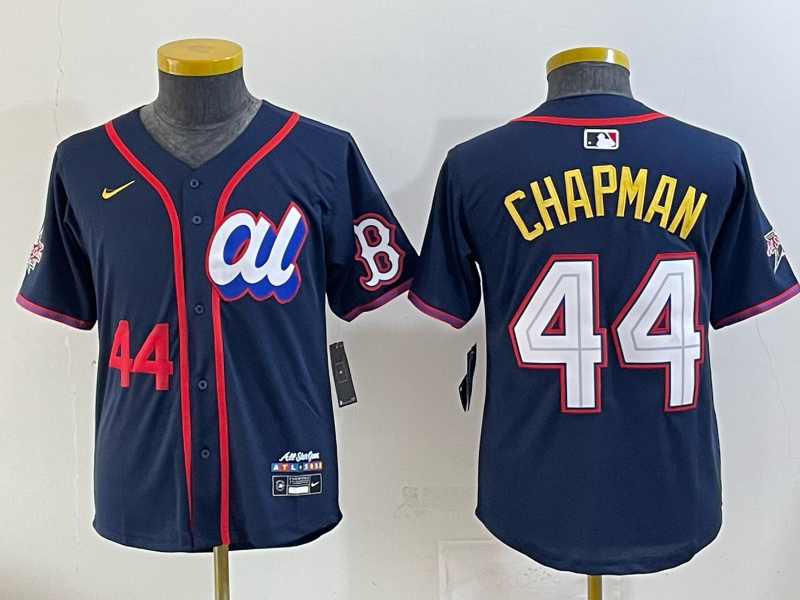 Women Boston Red Sox #44 Chapman Drak Blue All star 2025 Nike MLB Jersey 004->women mlb jersey->Women Jersey